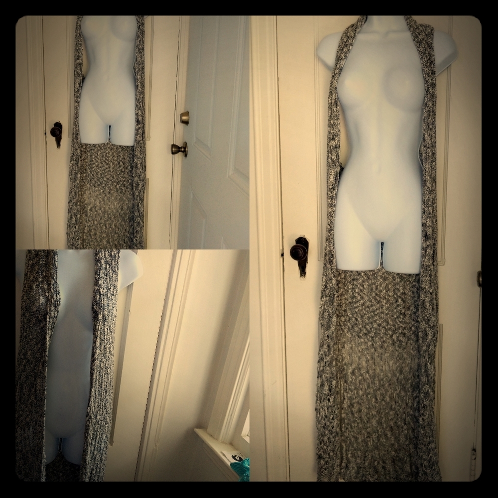 Knit extra long tunic